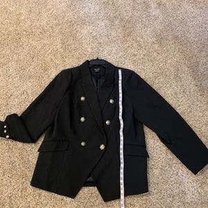 Black double breasted blazer 20W